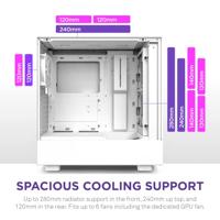 NZXT H5 Elite - White - thumbnail