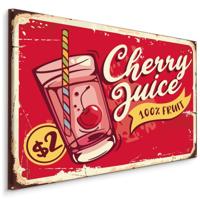 Schilderij - Cherry Juice, reclamebord, premium Print - thumbnail