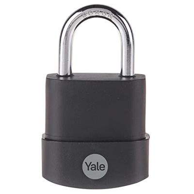 YALE Veiligheidshangslot van gelamineerd staal, 45 mm thermoplastische bescherming, beugel van borium, 3 sleutels YALE Veiligheidshangslot van gelamineerd staal, 45 mm thermoplastische bescherming, beugel van borium, 3 sleutels