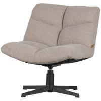 WOOOD Draaifauteuil 'Vinny' Bouclé, kleur Zand - thumbnail