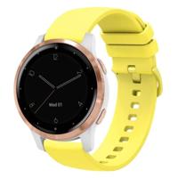 Garmin Venu 3s / Vivoactive 4s / Venu 2s / Vivomove 3s / Forerunner 255s - Soft siliconen bandje - Geel - thumbnail