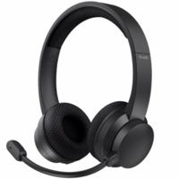 Trust AYDA WIRELESS ENC Headset Zwart - thumbnail
