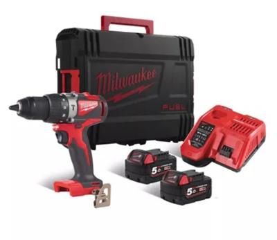 Milwaukee M18 BLPD2-502X Accu klop-/schroefboormachine 18V 5.0Ah in HD-Box - 4933464517