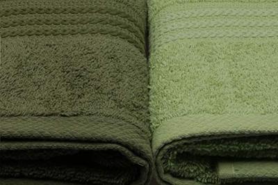 Set van 4 badhanddoeken - 70 x 140 cm - Groen