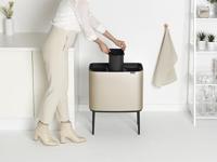 Brabantia Bo Touch Bin Afvalemmer 33 Liter (3x11 Liter) CrÃ¨me - thumbnail