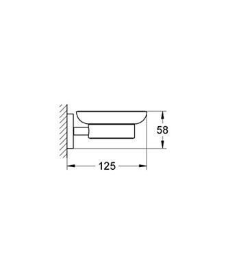 GROHE Essentials Zeepschaal - met houder - wandmontage - chroom 40444001