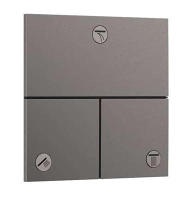Hansgrohe ShowerSelect Comfort E stopkraan inbouw voor 3 functies, Brushed Black Chrome Hansgrohe ShowerSelect Comfort E stopkraan inbouw voor 3 functies, Brushed Black Chrome