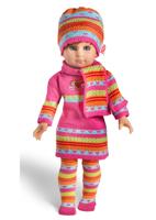 Heless gebreide poppenjurk hearty, 35-45 cm - thumbnail