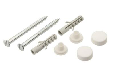 Kirchhoff WC-garnituur, verhoogde verzonken kop, wit, M6 x 70 mm - 988460048