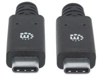 Manhattan 354905 USB-kabel USB 3.2 Gen1 USB-C stekker 2.00 m Zwart - thumbnail