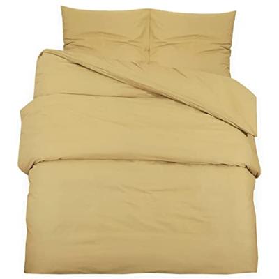 VidaXL Dekbedovertrekset 200x200 cm katoen taupe VidaXL Dekbedovertrekset 200x200 cm katoen taupe