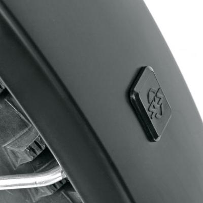SKS spatbordset bluemels style 28" 75mm zwart