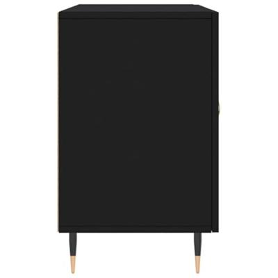 Dressoir 100x36x60 cm bewerkt hout zwart