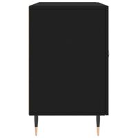 Dressoir 100x36x60 cm bewerkt hout zwart - thumbnail