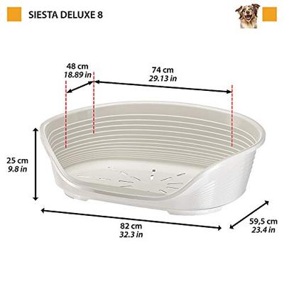 SIESTA DELUXE Mand - Mandmaat 8 - 82*59,5*25 cm - Groen - FERPLAST