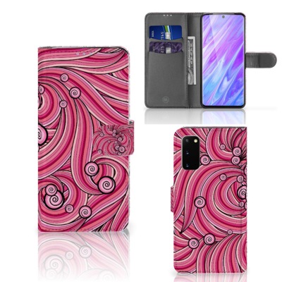 Samsung Galaxy S20 Hoesje Swirl Pink Samsung Galaxy S20 Hoesje Swirl Pink