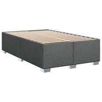 Boxspring met matras stof donkergrijs 120x190 cm - thumbnail
