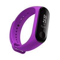 Xiaomi Mi band 3 / 4 / 5 / 6 / 7 bandje OneColor - Paars - thumbnail