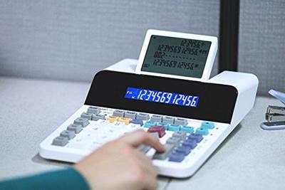Sharp EL-1901 Bureaurekenmachine Grijs, Wit Aantal displayposities: 12 werkt op het lichtnet (b x h x d) 192 x 254 x 66 mm