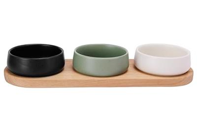 CosyandTrendy Serveerplank 34x10.5 cm Keramiek/Hout