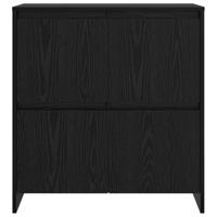 Dressoir met de deur Zwart eiken 70 x 41 x 75 cm Bewerkt hout - thumbnail