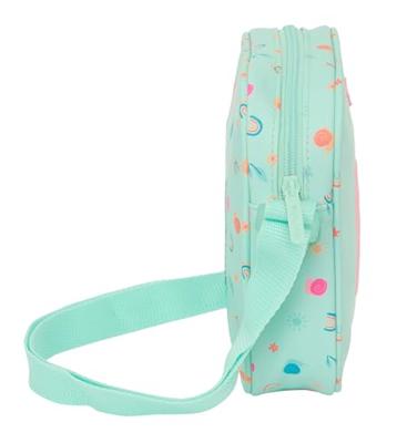 Schoudertas Safta Slak Turkoois 16 x 18 x 4 cm