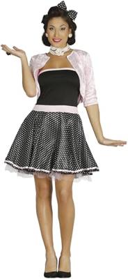 Rock &apos;n roll 50&apos;s kostuum dame - thumbnail