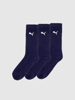 3-paar Crew sport sokken - Katoenen ademende sportsokken voor dames en heren - Zwart - Grijs - Donkerblauw - 38 - 38 - thumbnail