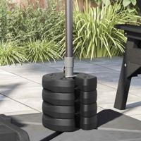 VidaXL Prieelgewichten 4 st 220x50 mm beton zwart - thumbnail