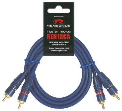 Renegade Ren1RCA Cinch-kabel 1.00 m [2x Cinch-stekker - 2x Cinch-stekker]