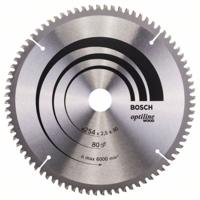Bosch Accessories Optiline 2608640437 Hardmetaal-cirkelzaagblad 254 x 30 x 2.5 mm Aantal tanden: 80 1 stuk(s) - thumbnail