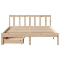 Bedframe zonder matras massief grenenhout 120x200 cm - thumbnail