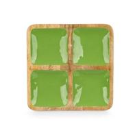 Dienblad met Vakjes GiftDecor MALI-991 G Groen 31 x 3 x 3 cm (6 Stuks) - thumbnail