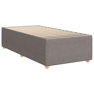 Boxspring met matras stof taupe 120x200 cm - thumbnail