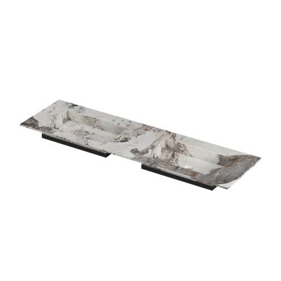 INK Post Wastafel keramische slab envelop bak dubbel zonder kraangaten 160x45x1 Island glossy INK Post Wastafel keramische slab envelop bak dubbel zonder kraangaten 160x45x1 Island glossy