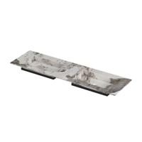 INK Post Wastafel keramische slab envelop bak dubbel zonder kraangaten 160x45x1 Island glossy - thumbnail