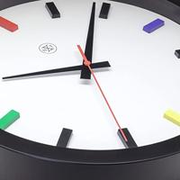 NeXtime NX-7362DI Kleurrijke Wandklok - 36cm - Stille Klok - Multicolor - NXt By - "Mix" - thumbnail