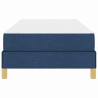 Boxspring bed Blauw, Wit 100 x 200 cm Schuim - thumbnail