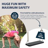 Hudora rubberen schommel zwart - thumbnail