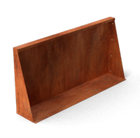 Fronta Keerwanden Cortenstaal recht stuk 1000 x 200 x 500 mm Geroba - Geroba - thumbnail