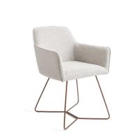 Jesper Home Eetkamerstoel 'Hofu' Beehive Rose Gold, kleur Checkers Charm - thumbnail
