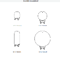 Modular - Placebo glas tube up (46mm) wit mat - thumbnail