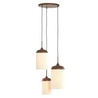 Light & Living 3-lichts hanglampDanialo walnoot bruin met touw - 2992283 - thumbnail