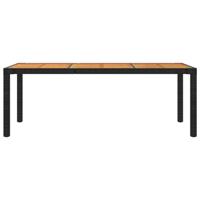 7-delige Tuinset met kussens poly rattan zwart - thumbnail