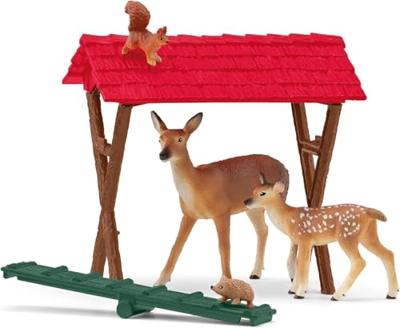 Schleich farm world de bosdieren voeren 42658 - thumbnail