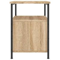 Nachtkastje 34x35,5x50 cm bewerkt hout sonoma eikenkleurig - thumbnail