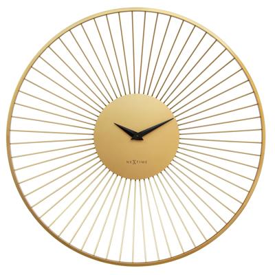 Wandklok Ø 80 cm - Metaal - Goud - NeXtime 'Vasco Round'