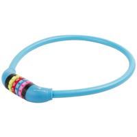 M-Wave cijfer-kabelslot silicone blauw 65cm12mm - thumbnail