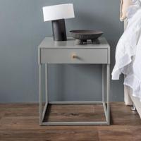 Nohr Nachtkastje 'Shaune' Met 1 lade, kleur Lichtgrijs - thumbnail