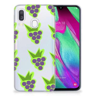 Samsung Galaxy A40 | Siliconen Case | Druiven